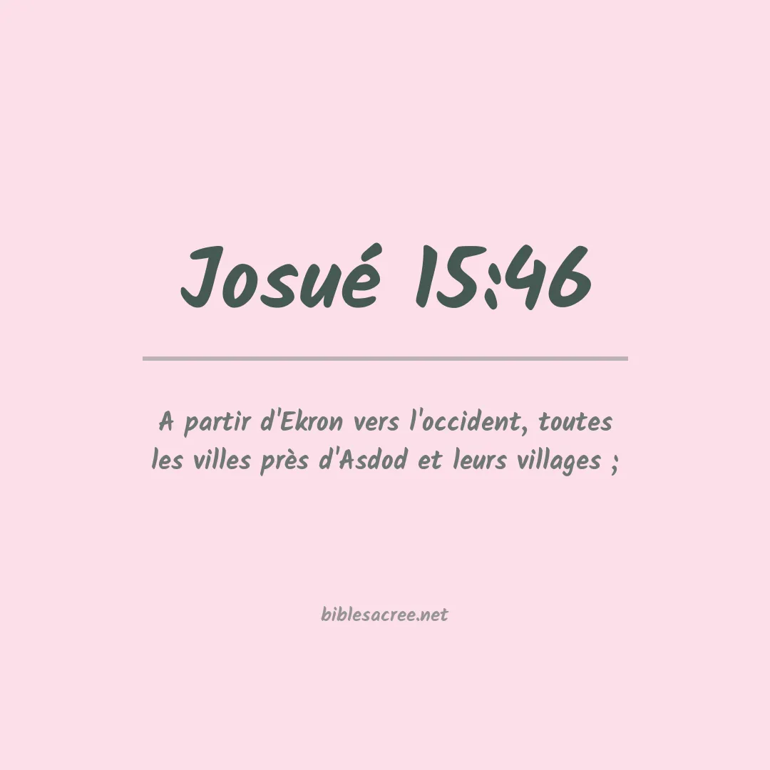 Josué - 15:46
