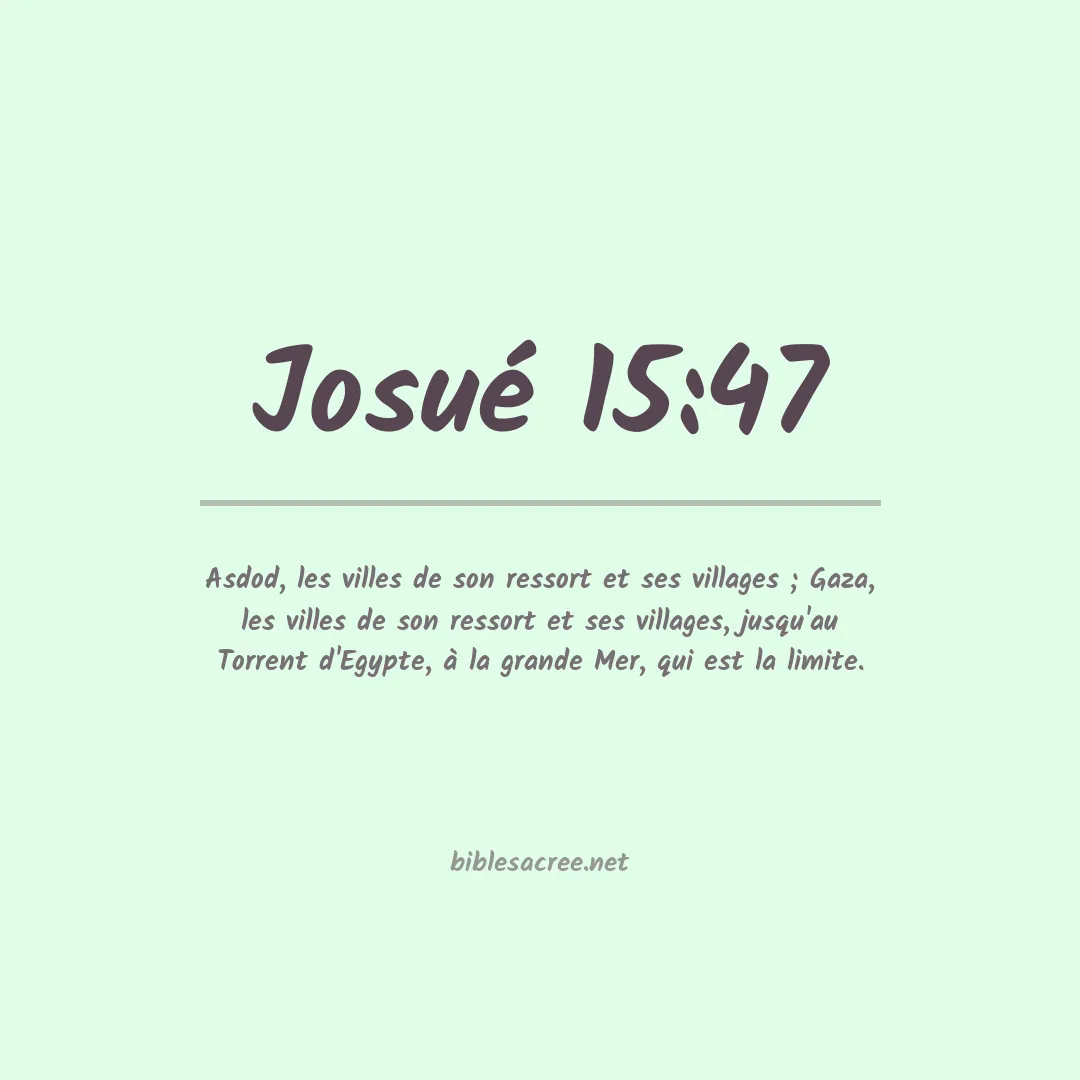 Josué - 15:47