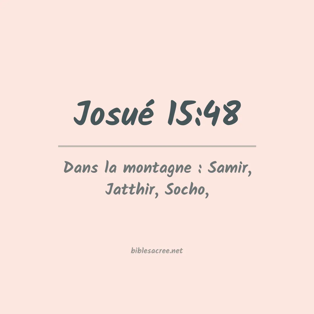 Josué - 15:48
