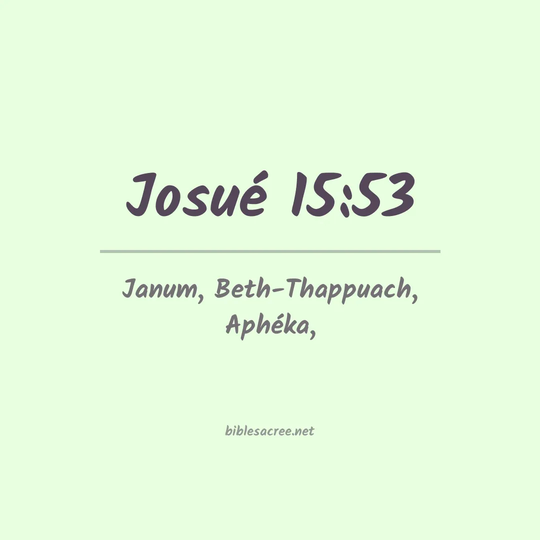 Josué - 15:53