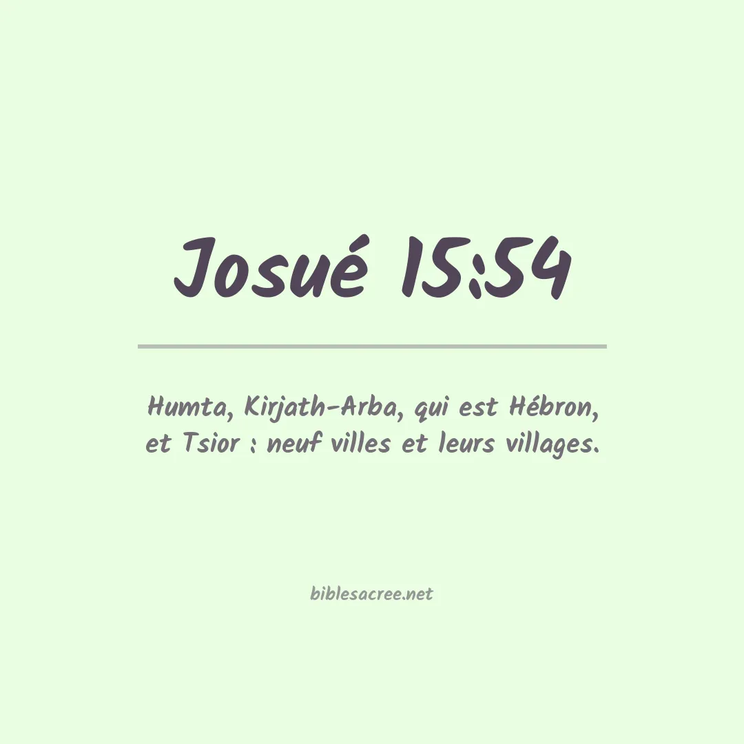 Josué - 15:54