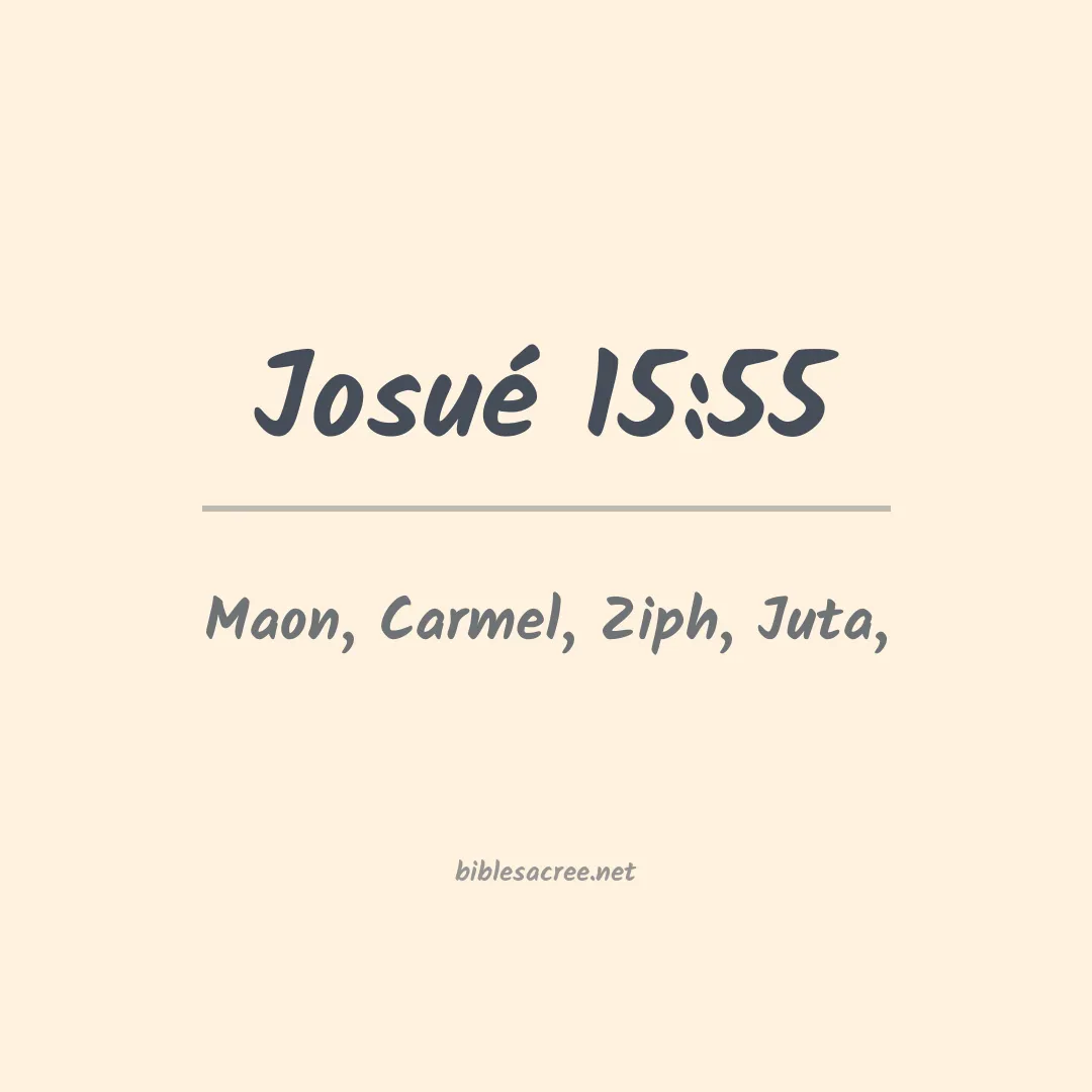 Josué - 15:55