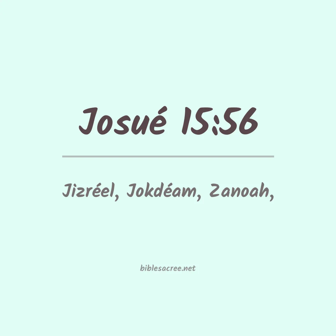 Josué - 15:56