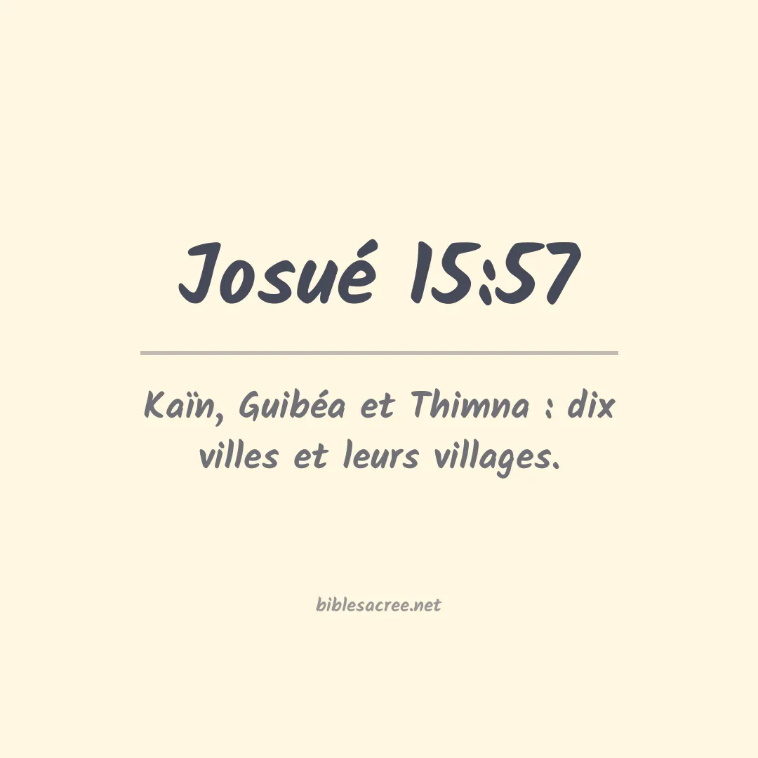 Josué - 15:57
