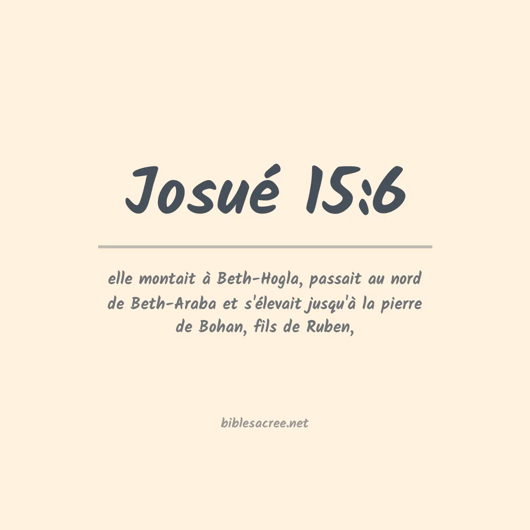 Josué - 15:6