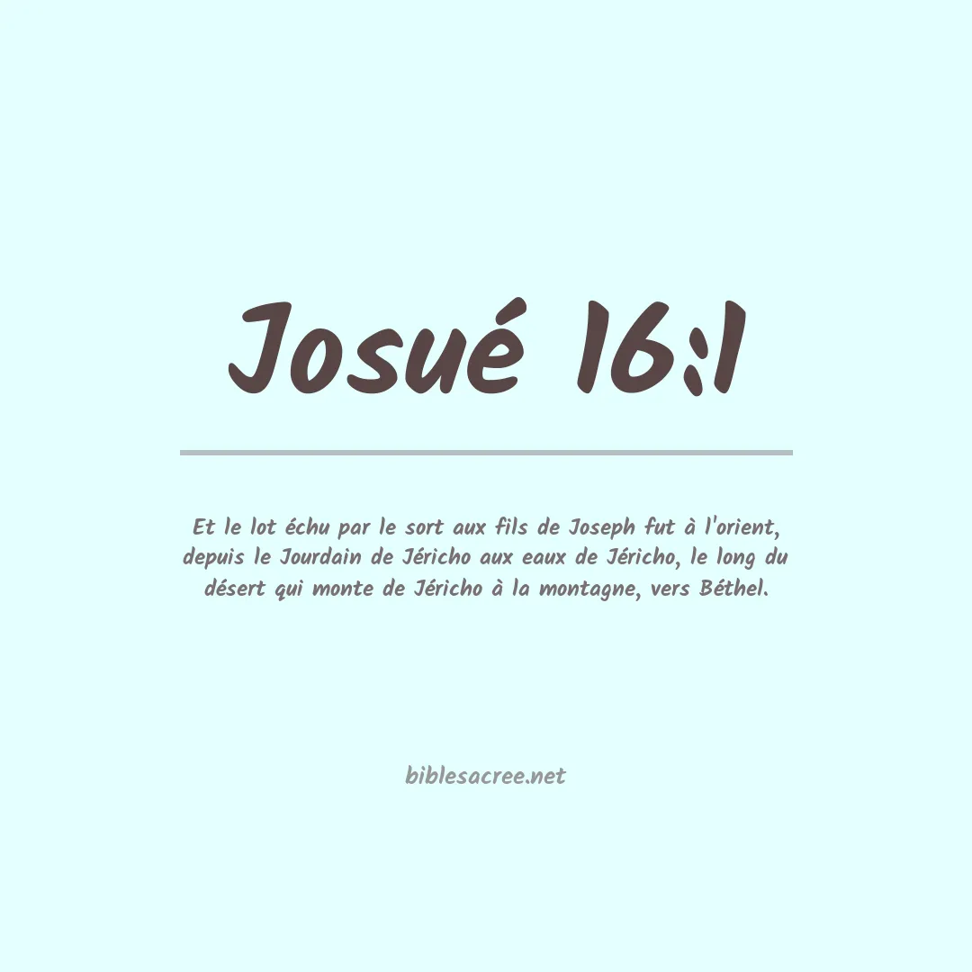 Josué - 16:1