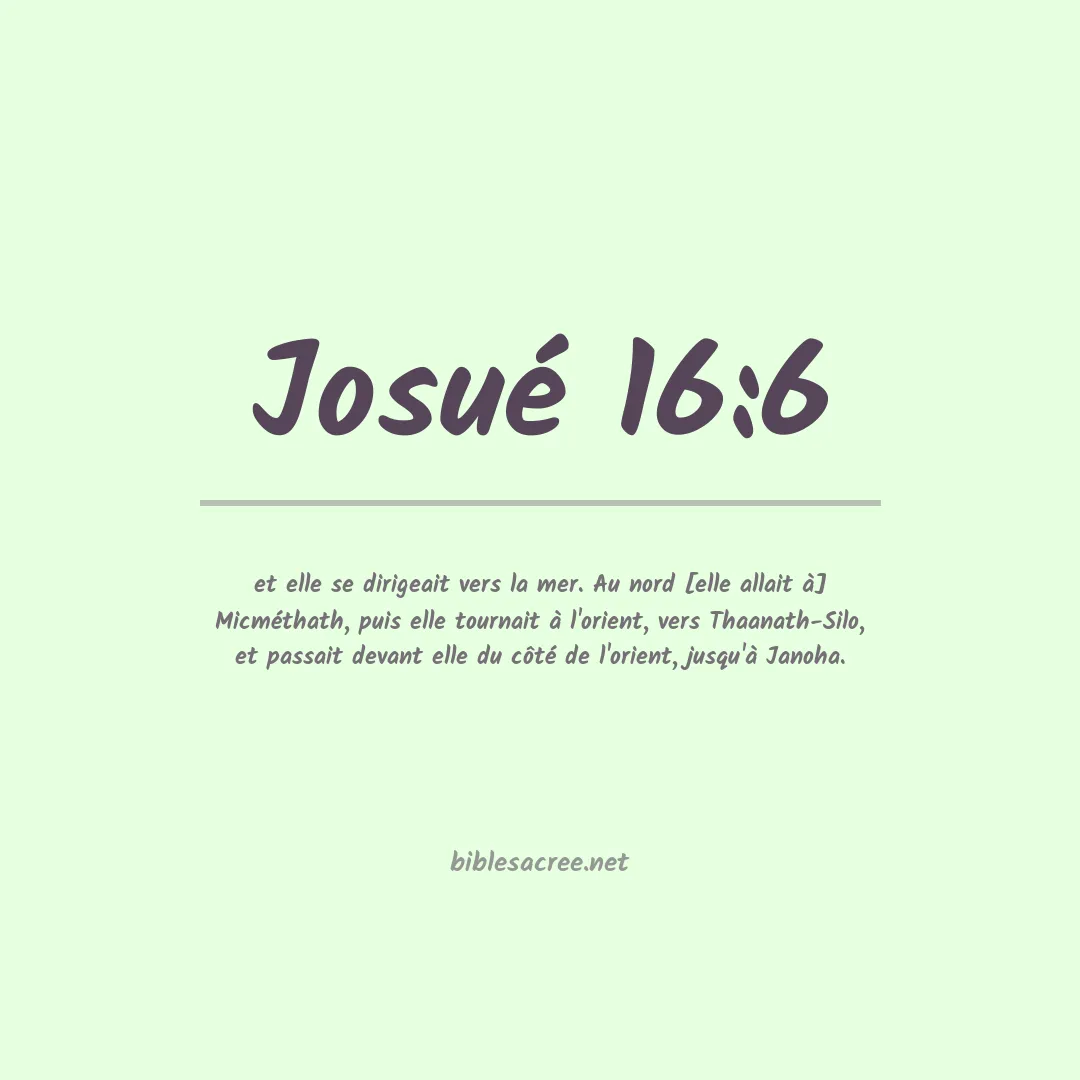 Josué - 16:6