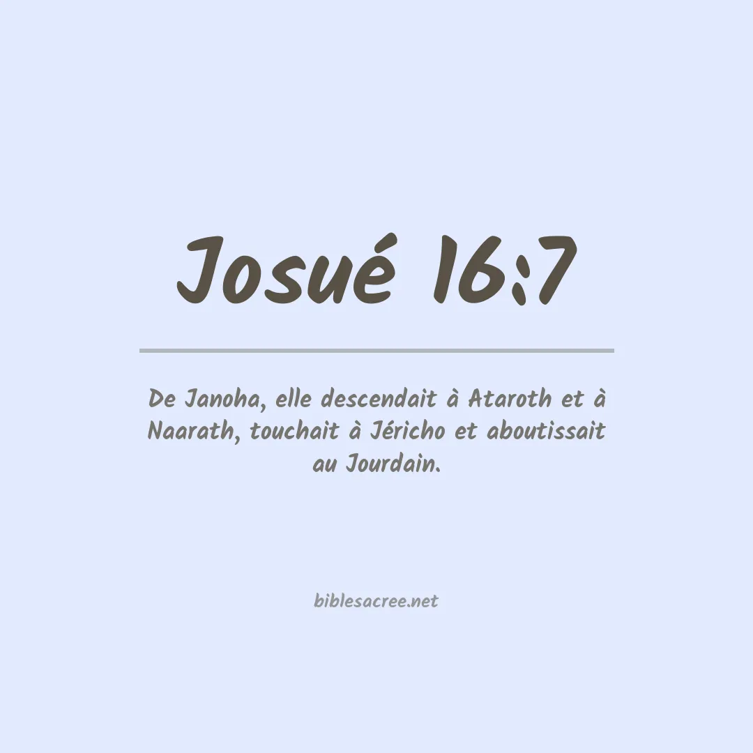 Josué - 16:7