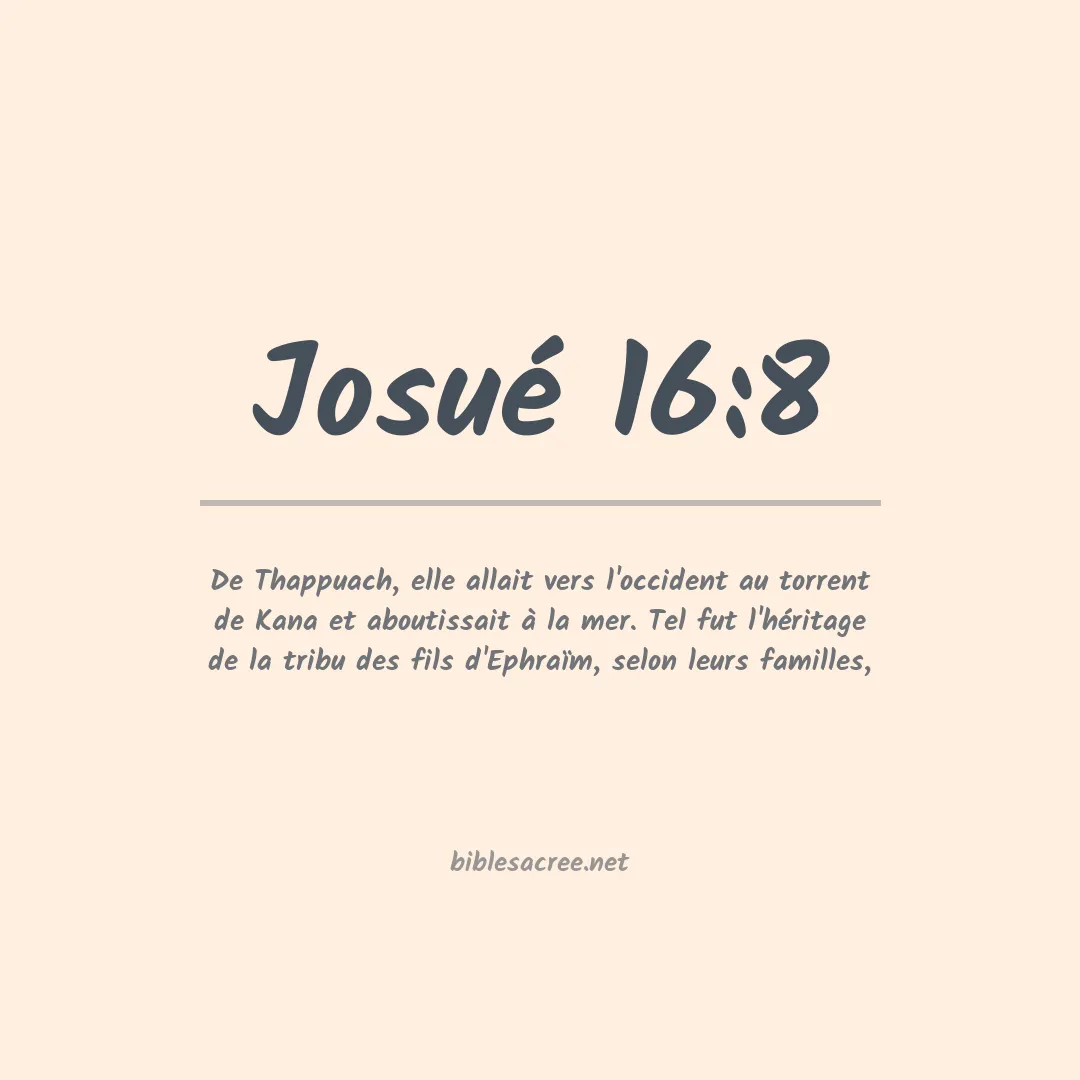 Josué - 16:8