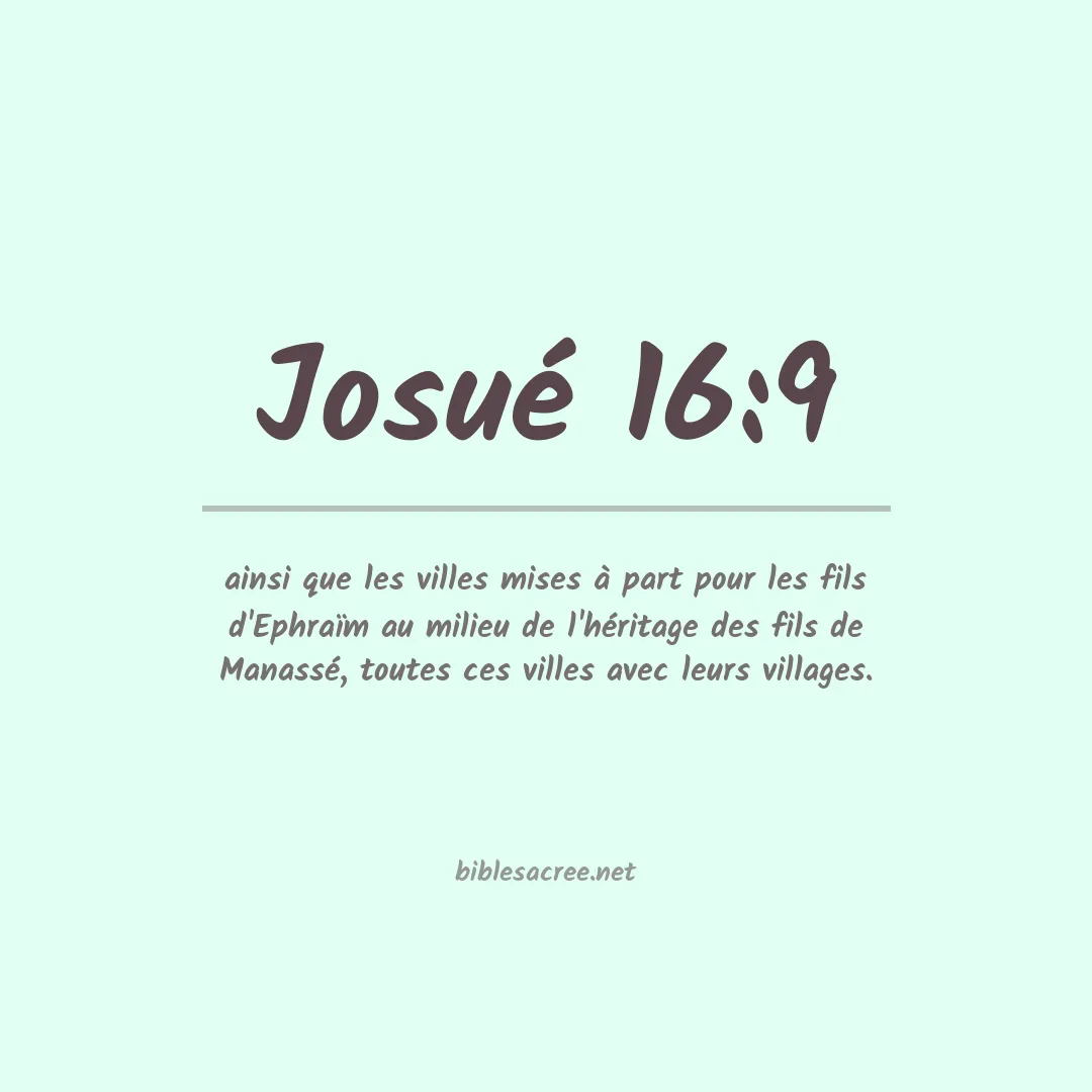 Josué - 16:9