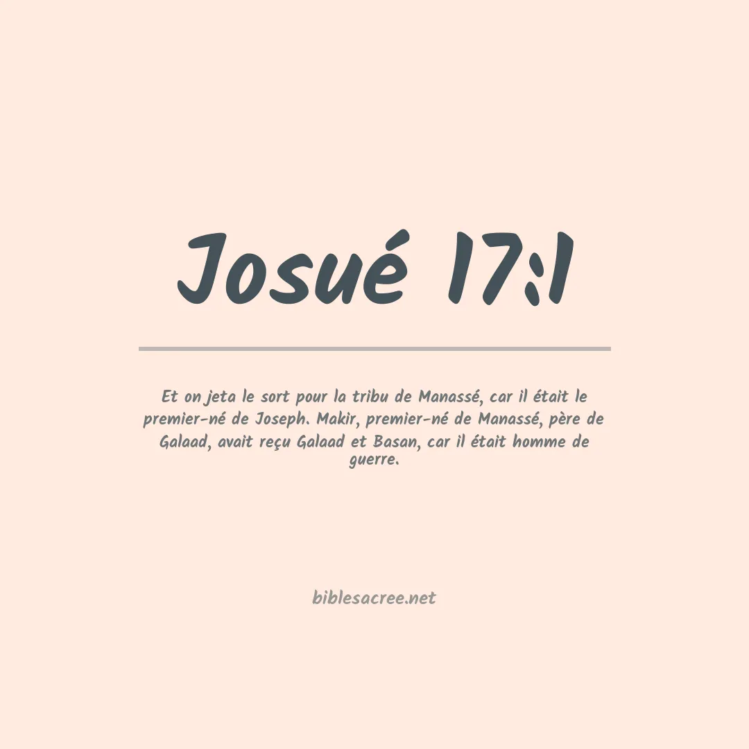 Josué - 17:1