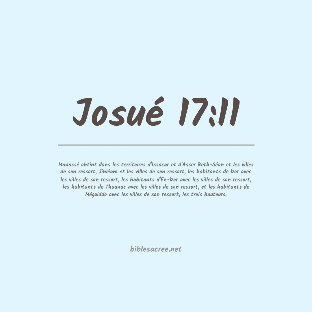 Josué - 17:11