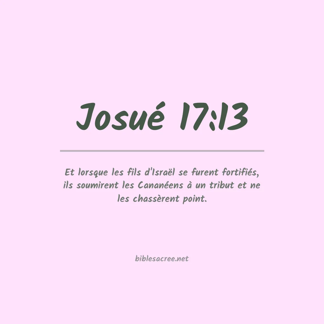 Josué - 17:13