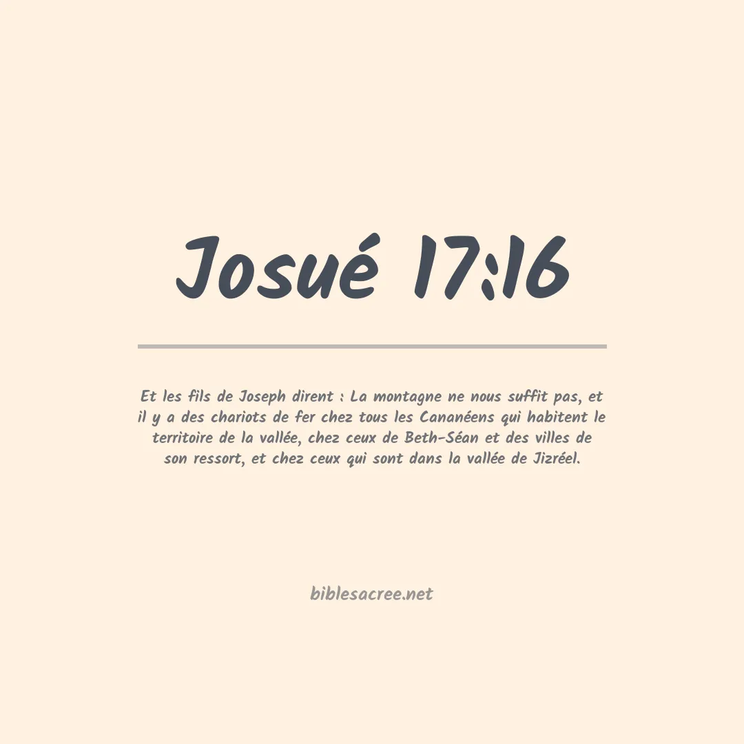 Josué - 17:16