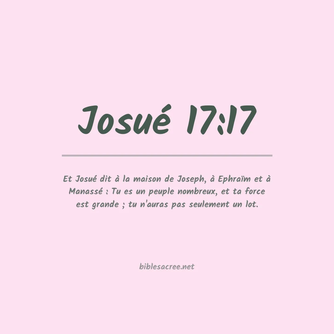 Josué - 17:17