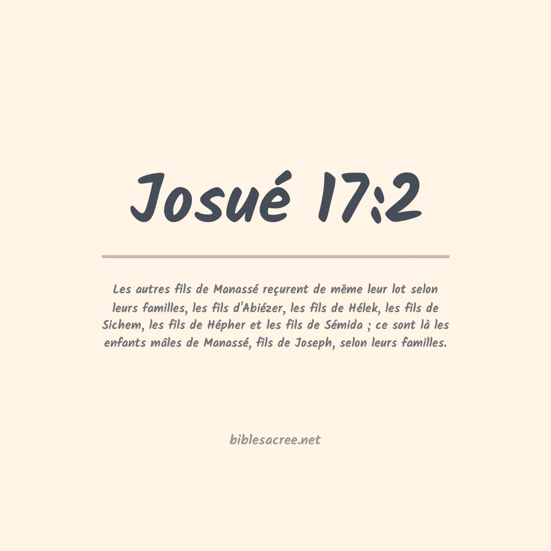 Josué - 17:2