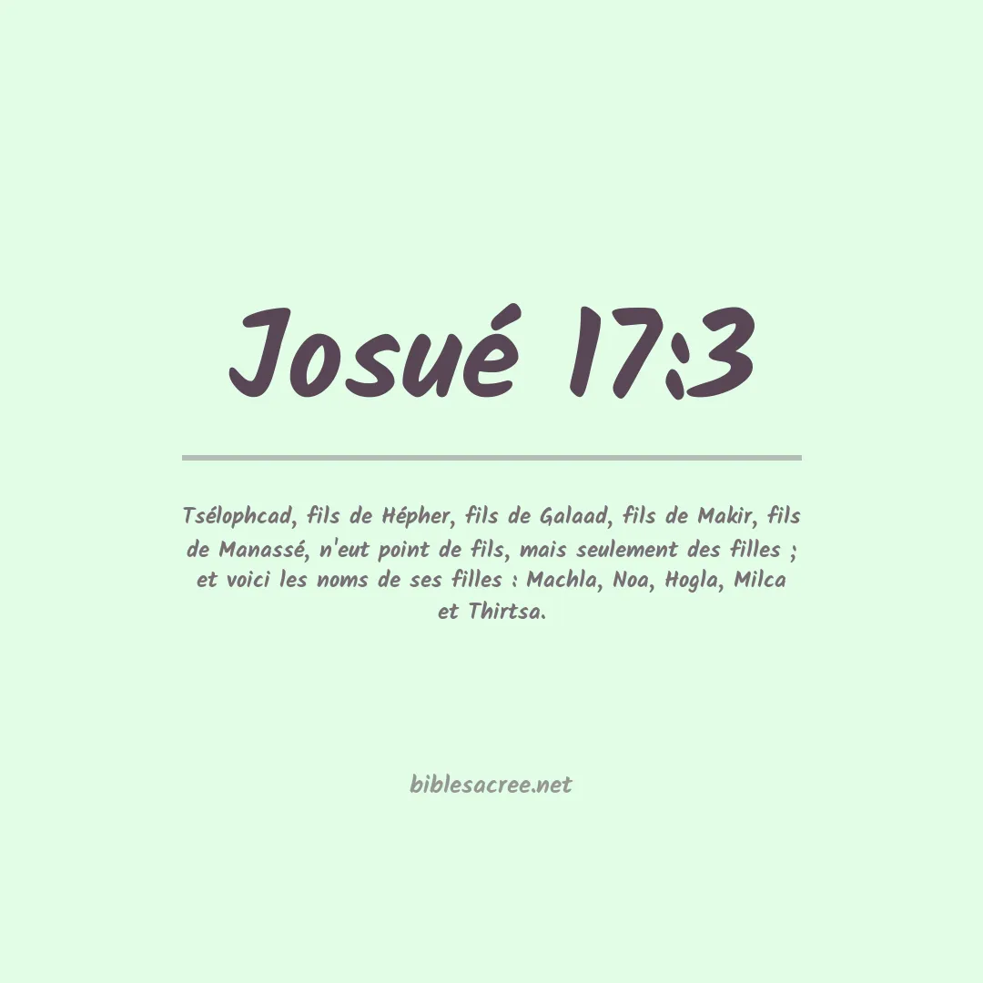 Josué - 17:3
