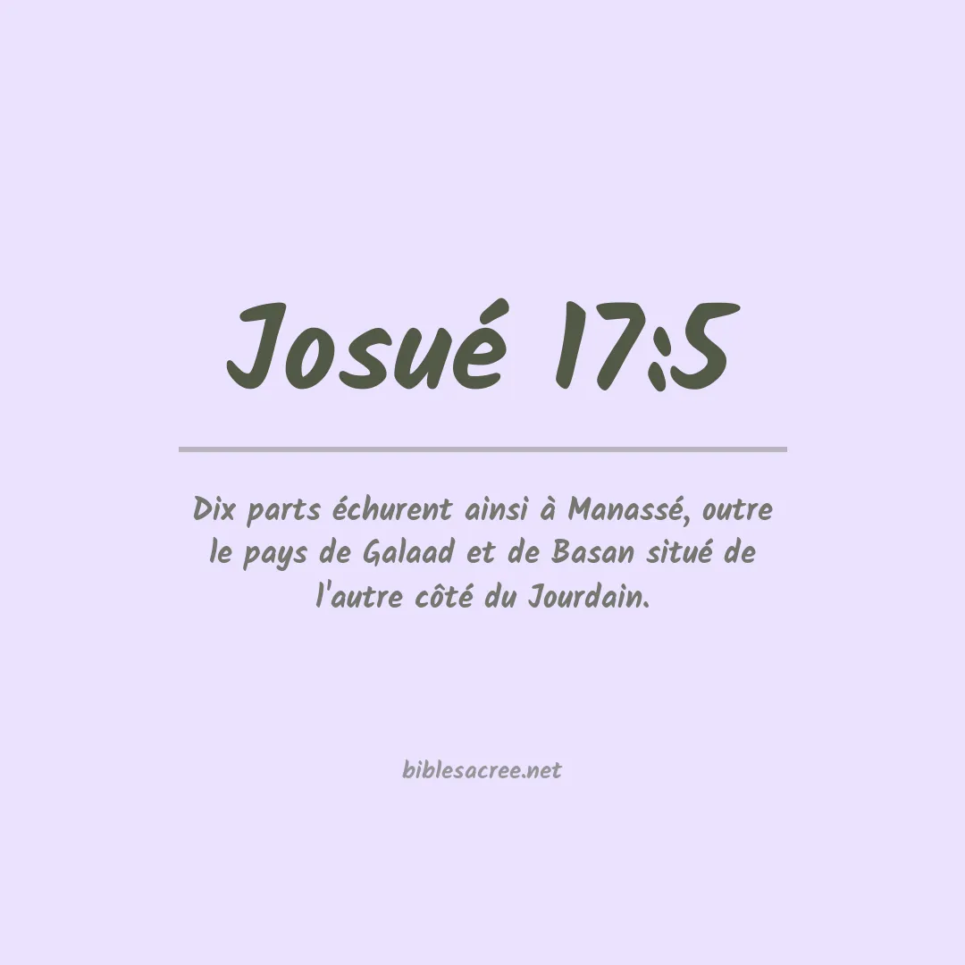 Josué - 17:5