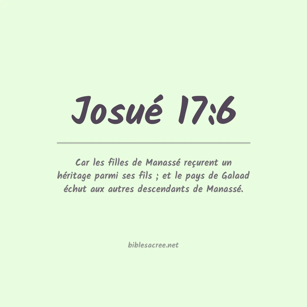 Josué - 17:6