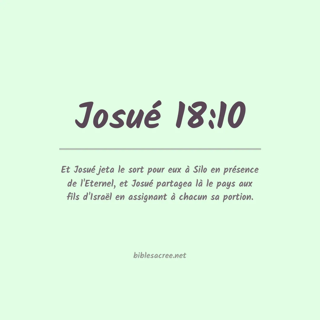 Josué - 18:10