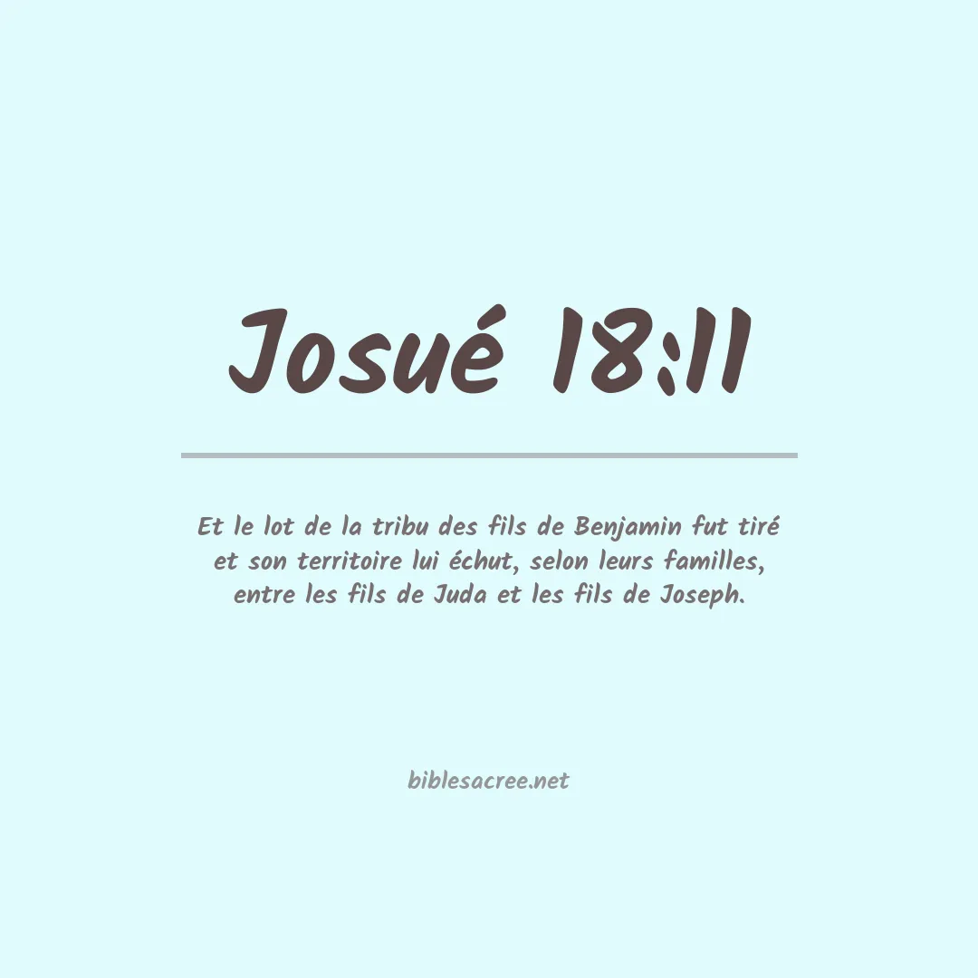 Josué - 18:11
