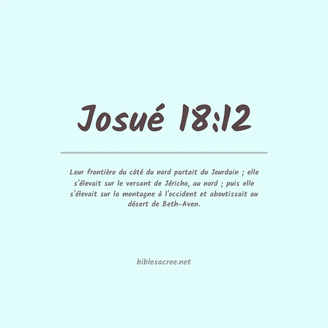 Josué - 18:12