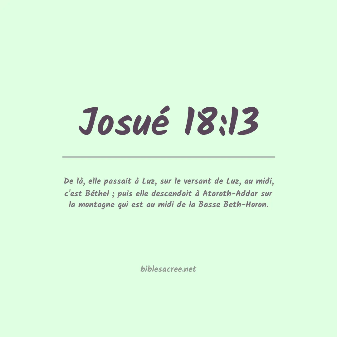 Josué - 18:13