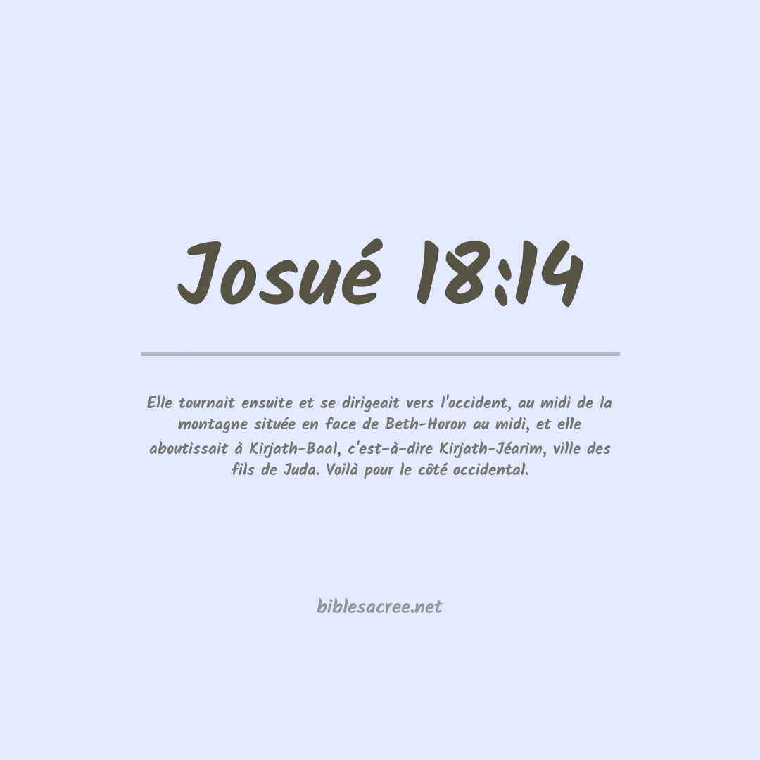 Josué - 18:14