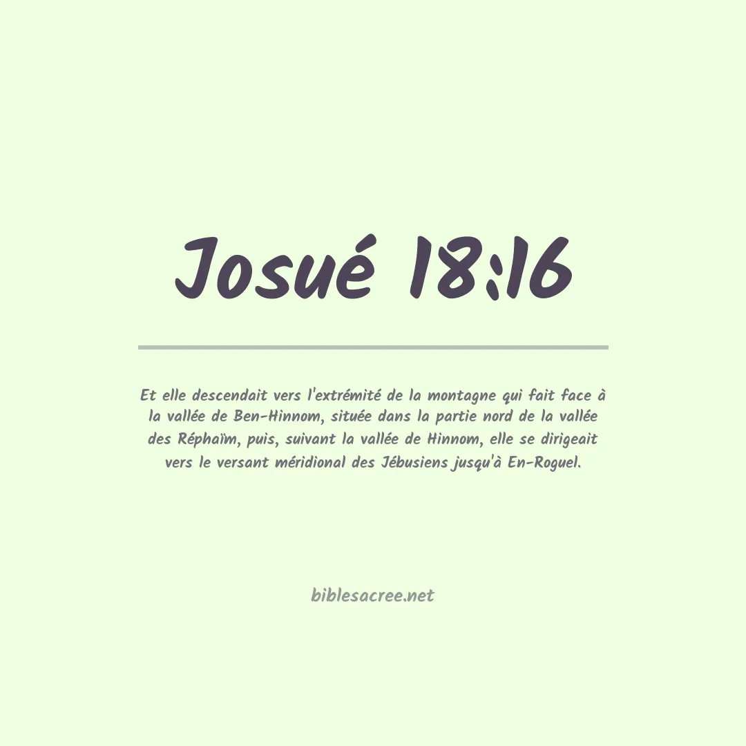 Josué - 18:16
