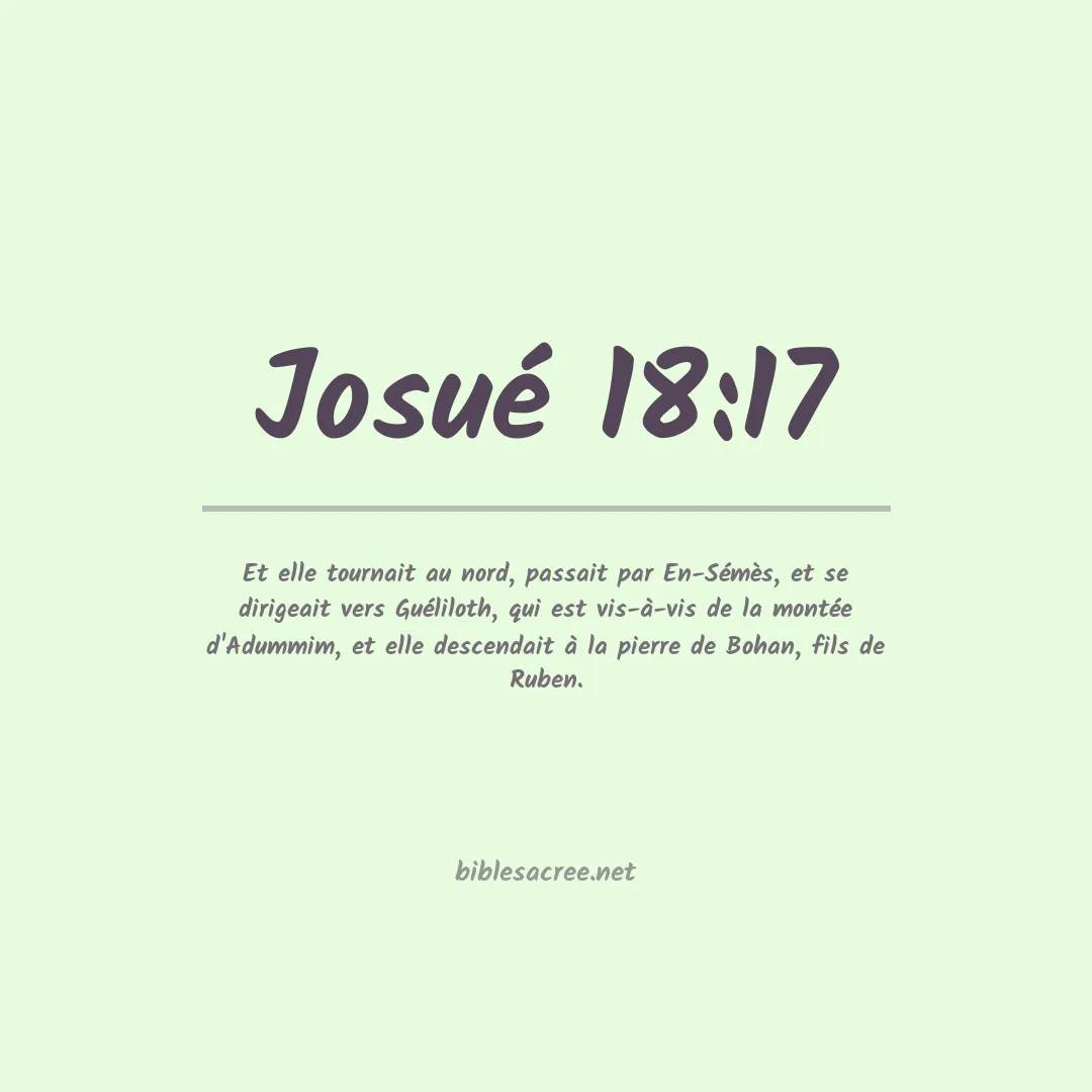 Josué - 18:17