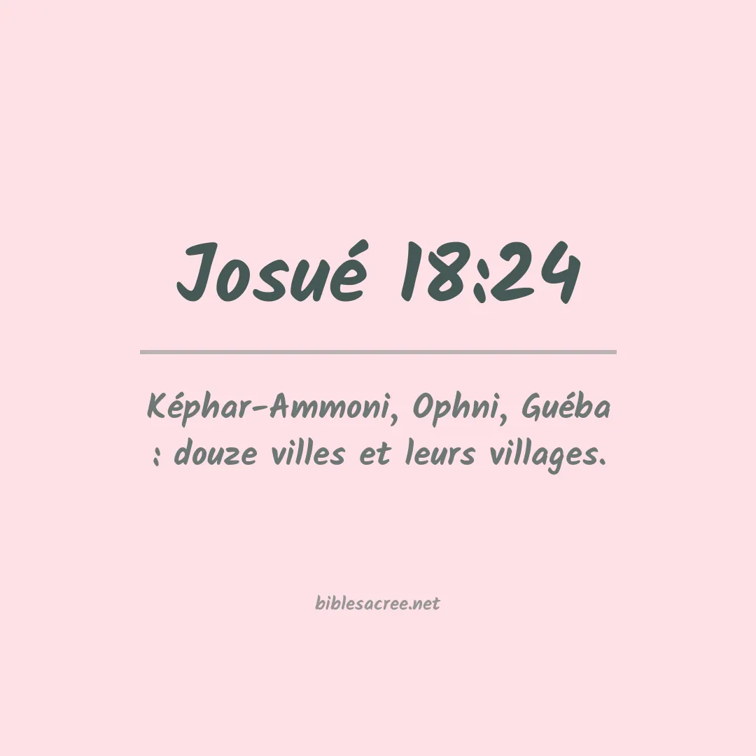 Josué - 18:24