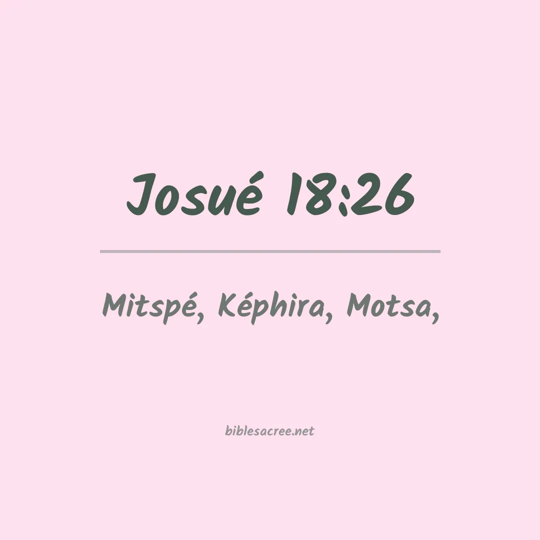 Josué - 18:26