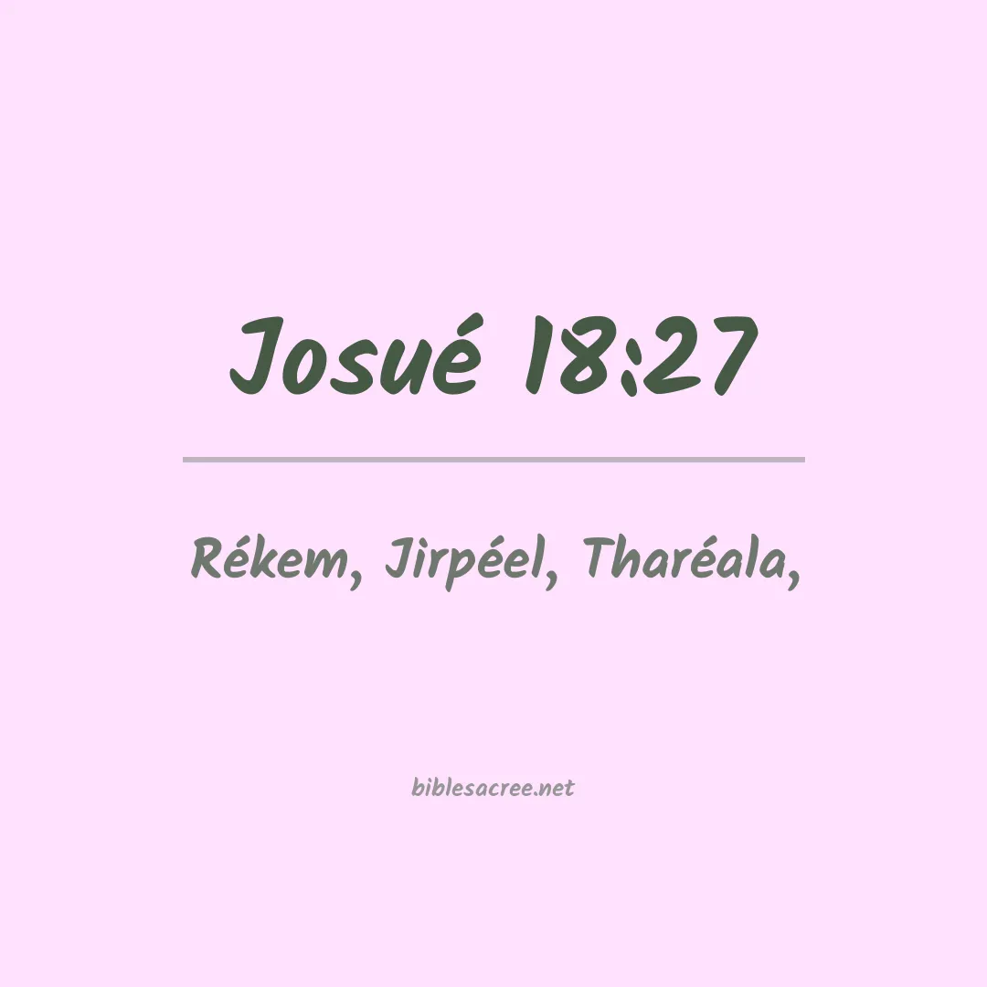 Josué - 18:27
