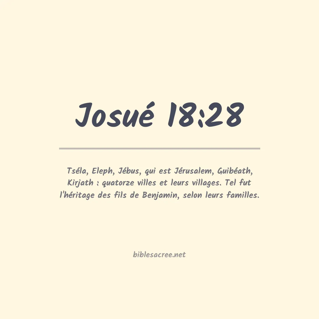 Josué - 18:28