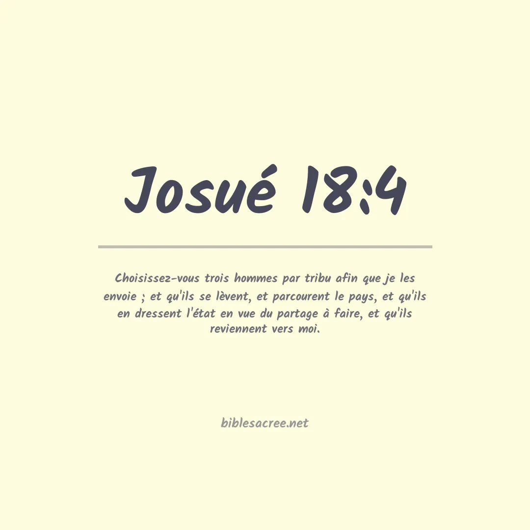 Josué - 18:4