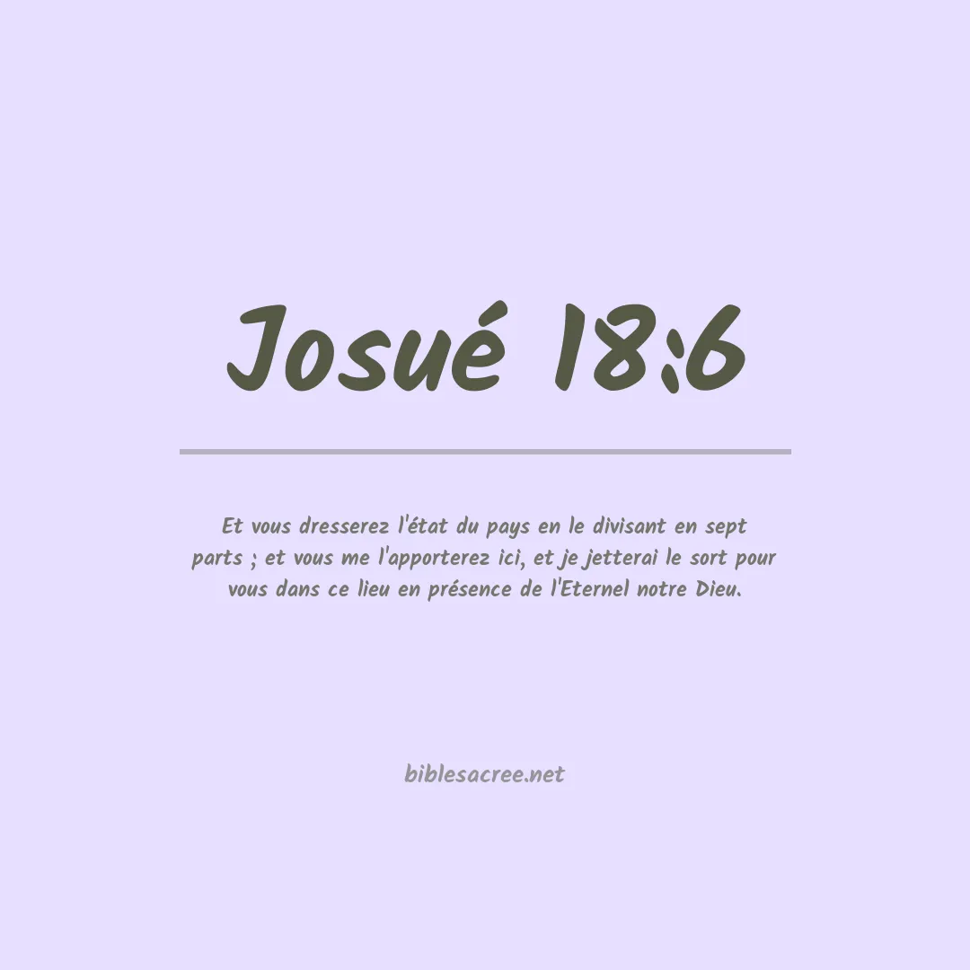 Josué - 18:6