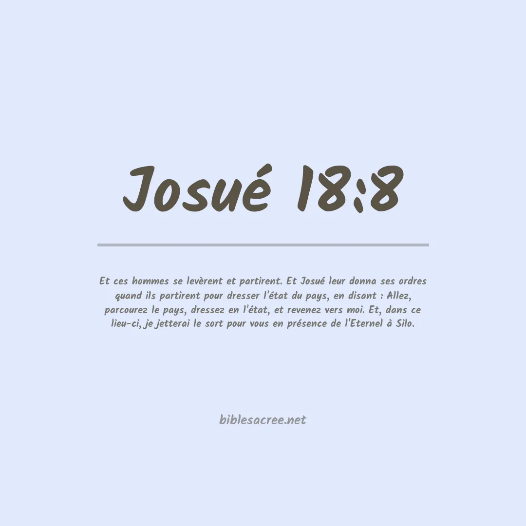 Josué - 18:8