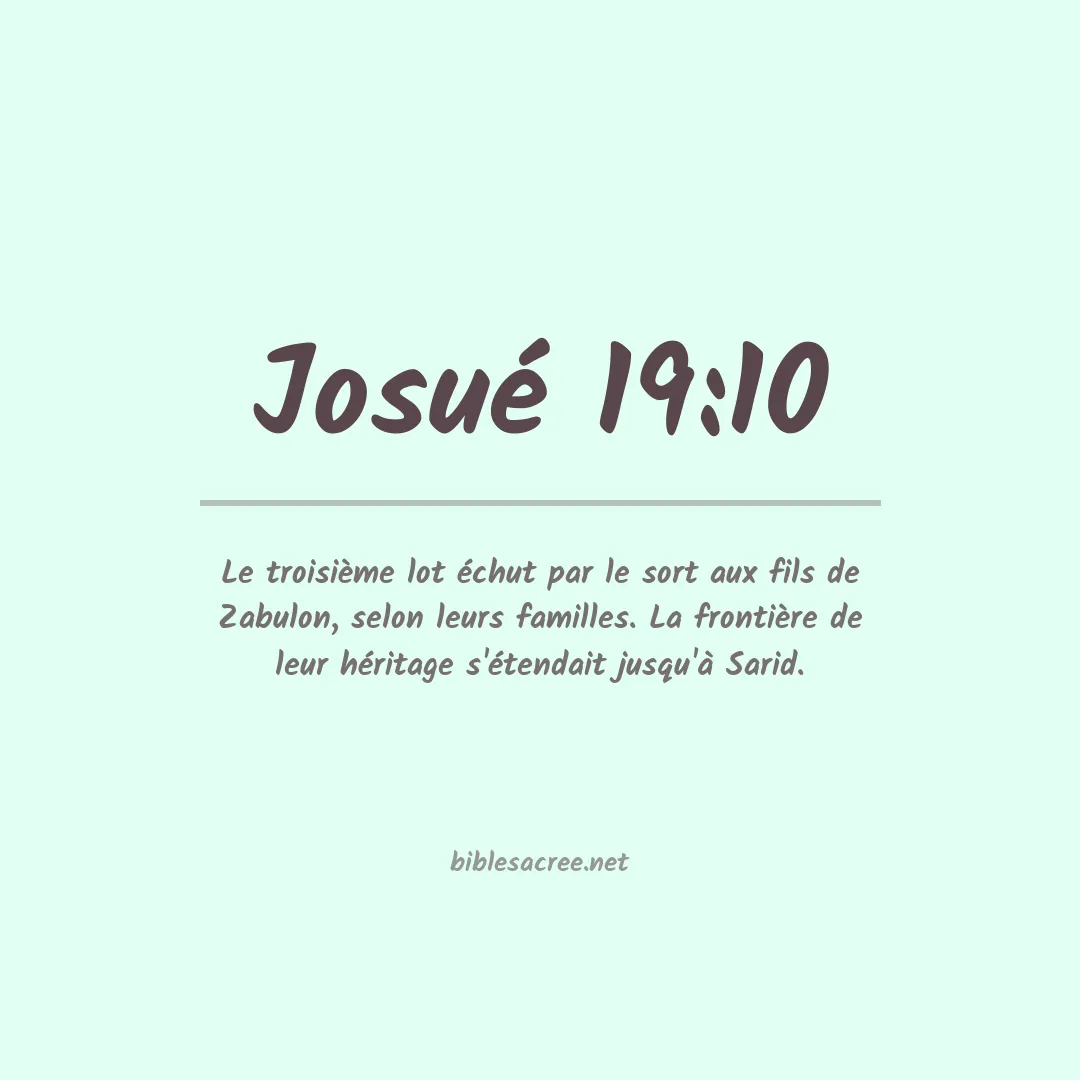 Josué - 19:10