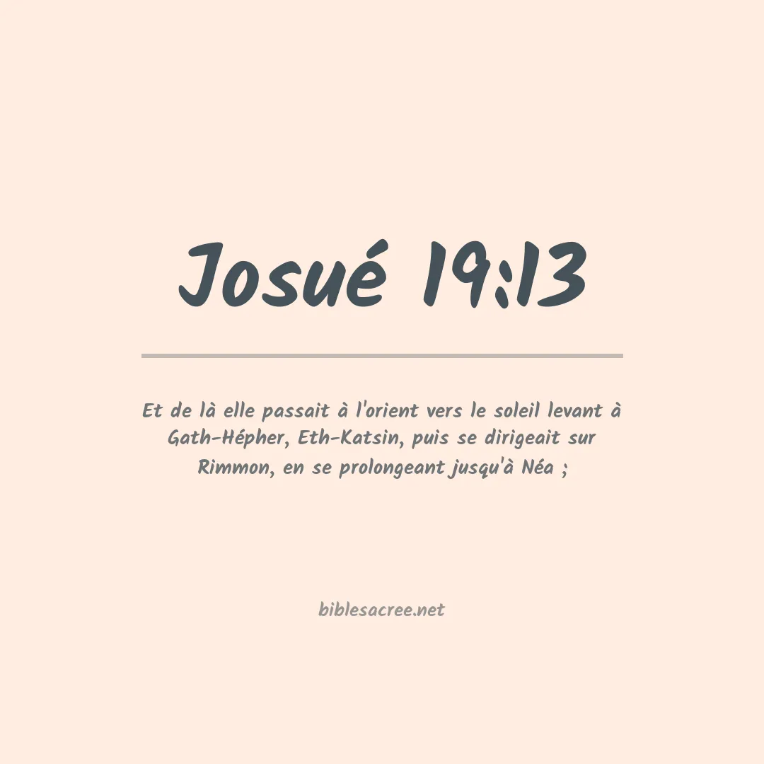 Josué - 19:13