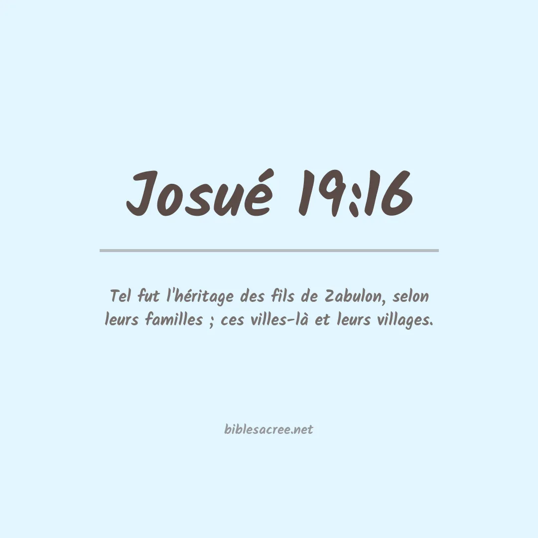 Josué - 19:16