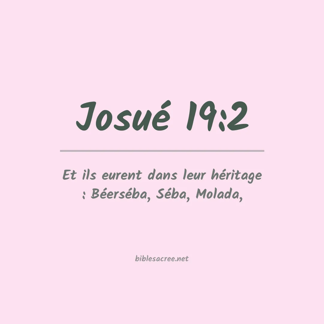 Josué - 19:2