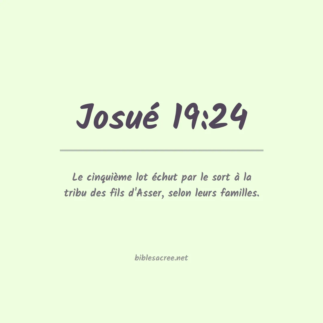 Josué - 19:24