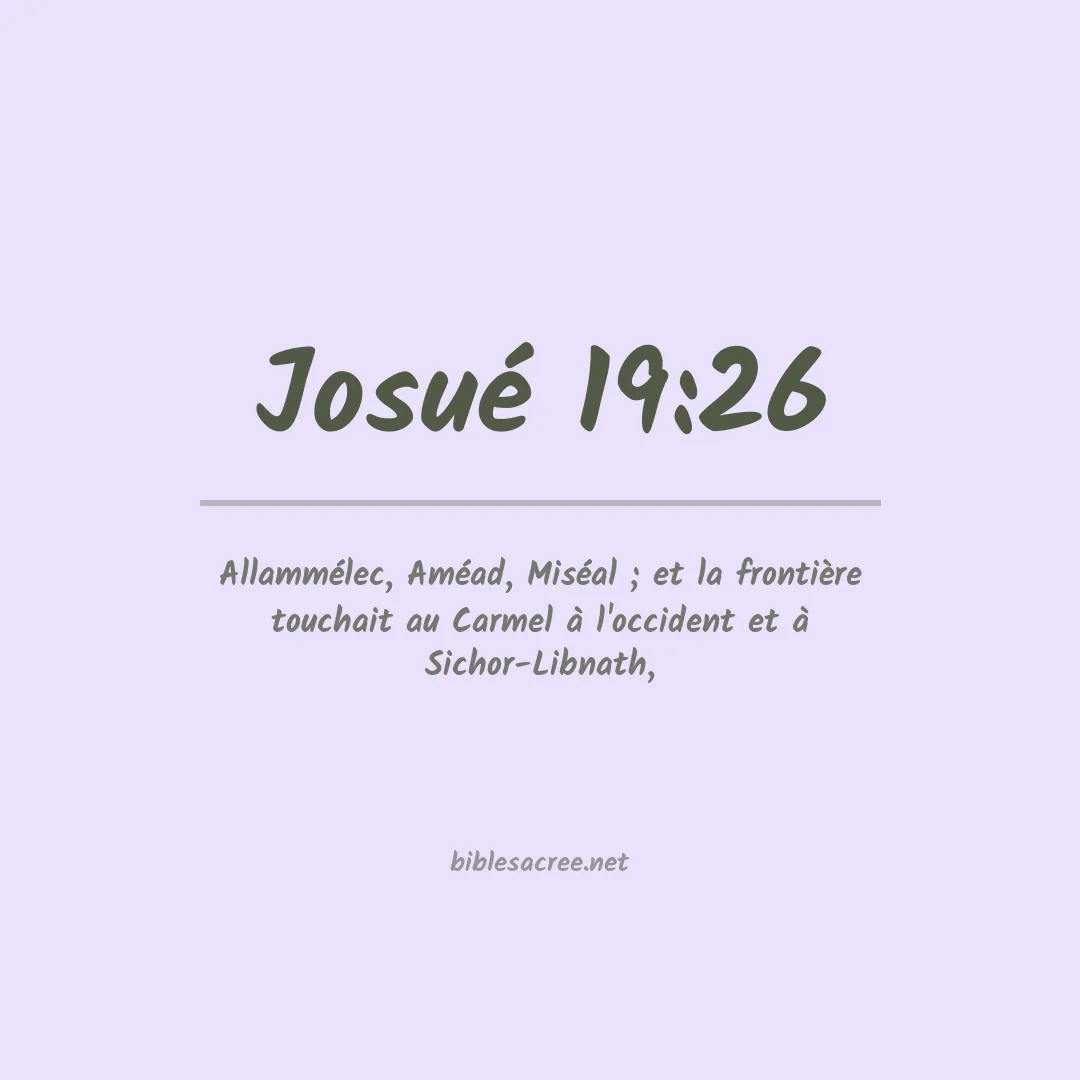 Josué - 19:26