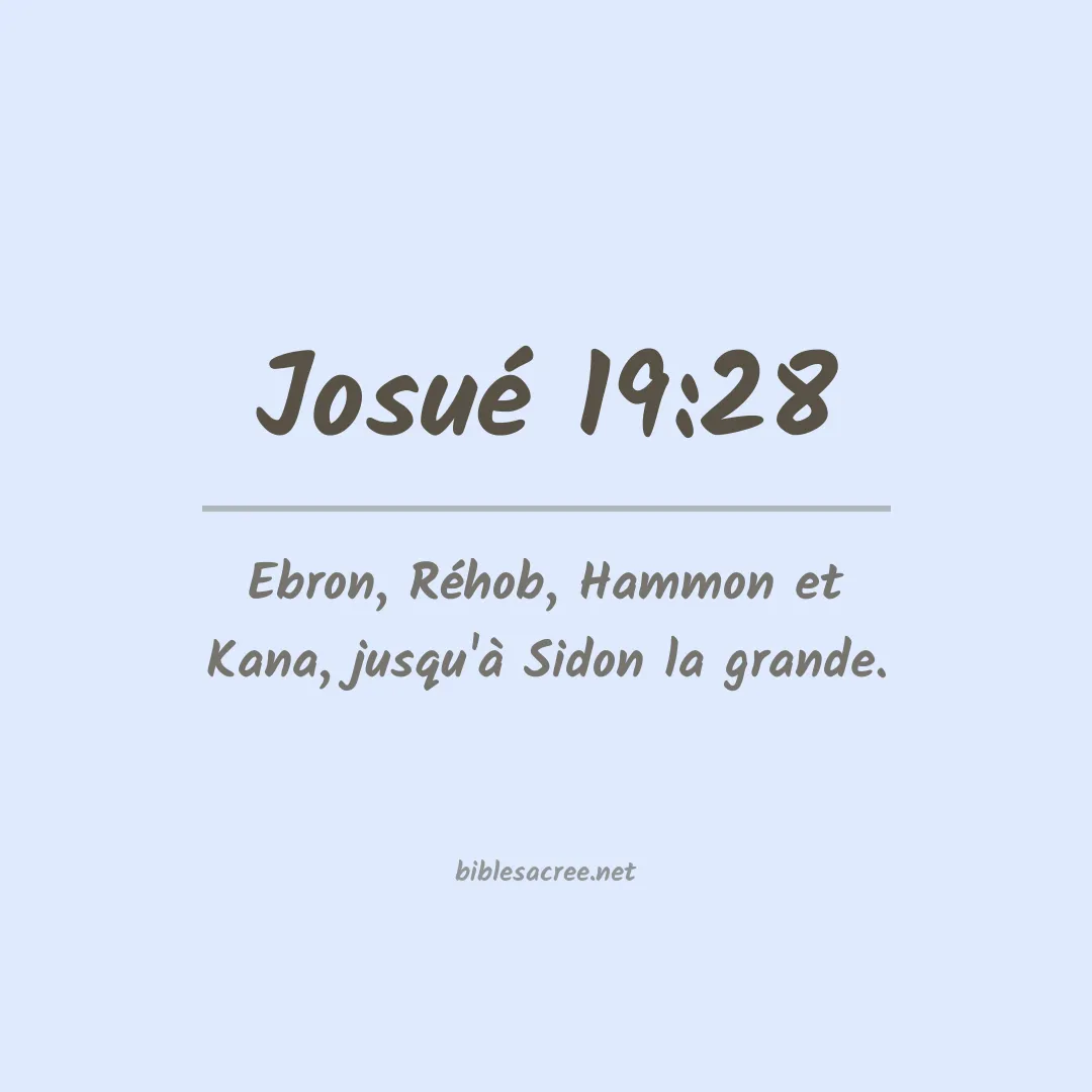 Josué - 19:28