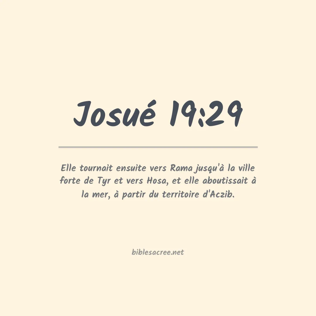 Josué - 19:29