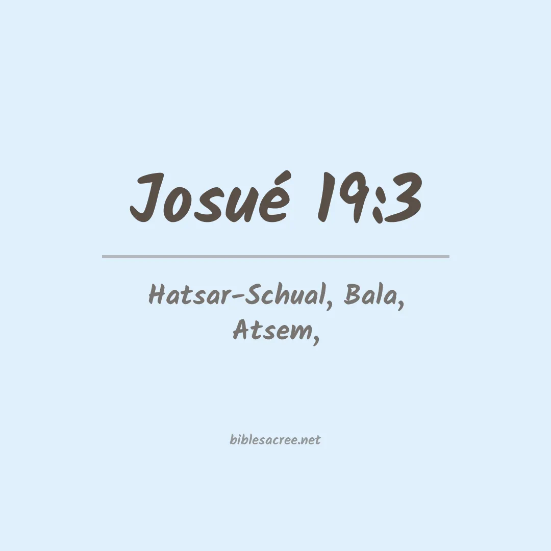 Josué - 19:3