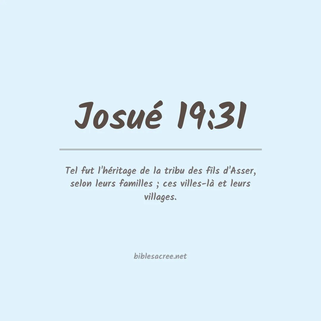 Josué - 19:31