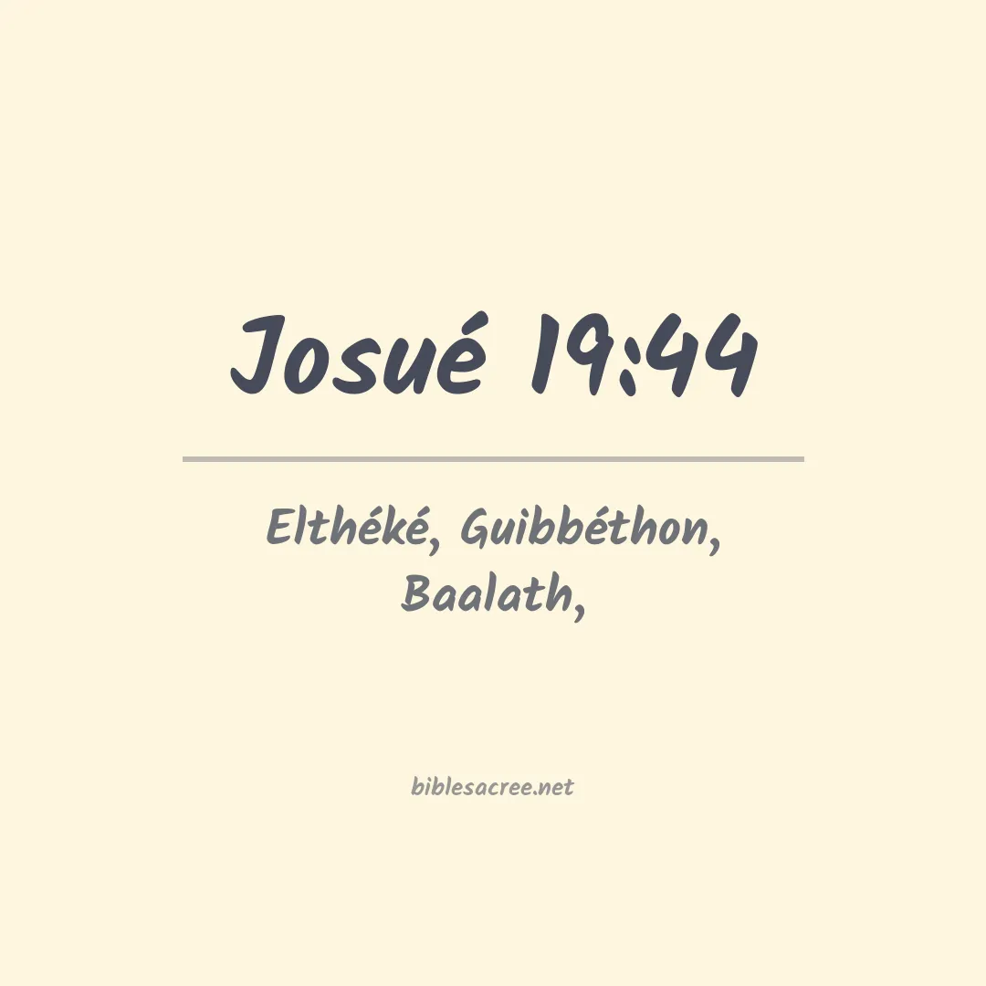 Josué - 19:44