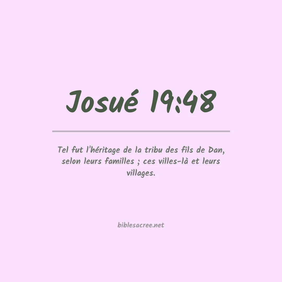 Josué - 19:48