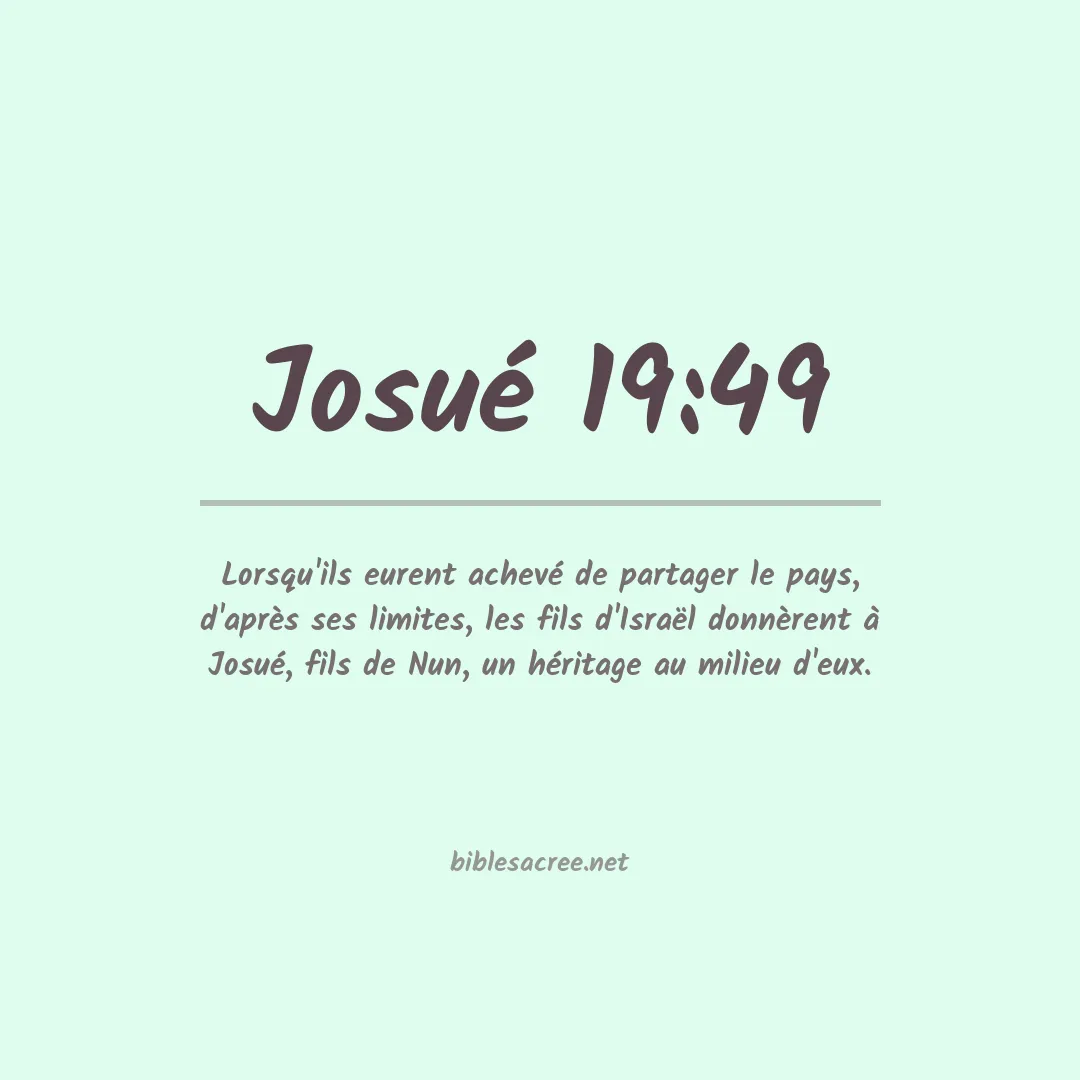 Josué - 19:49
